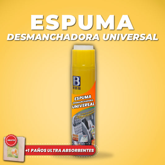 Espuma desmanchadora universal + 1 Paños ultra absorbentes  GRATIS - Ultra Foam™