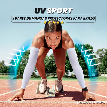 3 pares de mangas protectoras para brazo - UV Sport™