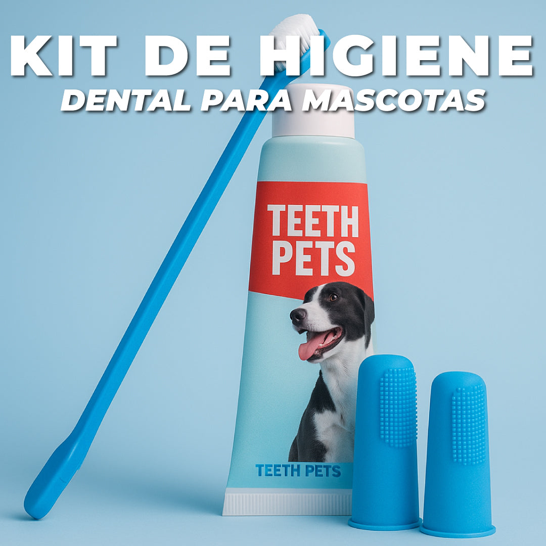 Kit de higiene dental para mascotas - Teeth Pets™