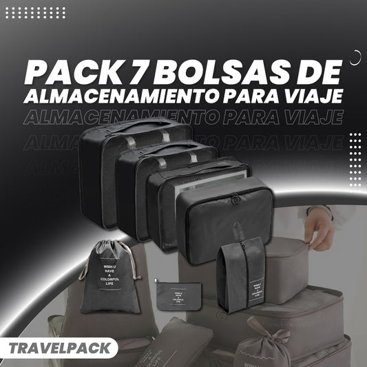 Pack 7 Bolsas de almacenamiento para viaje - TravelPack™