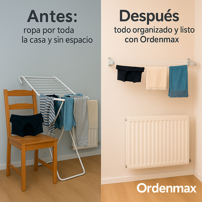 Colgador de ropa de 2 metros de largo - Ordenmax™