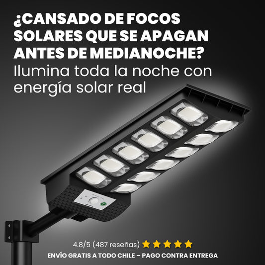 Foco con carga solar y sensor de movimiento - Holight™