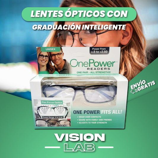 Lentes ópticos con graduación inteligente - Vision Lab™