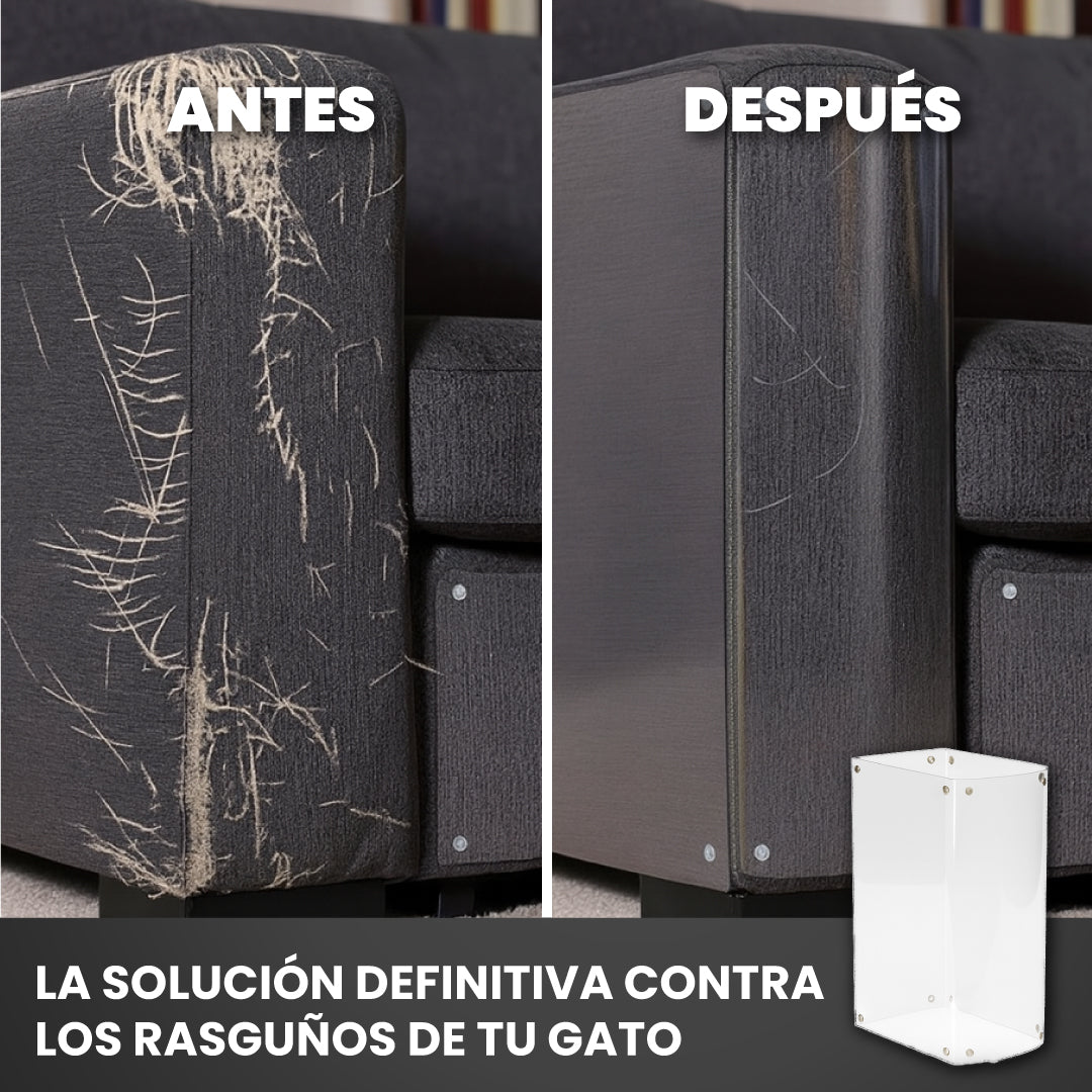 10 Protectores de sillones transparentes para rasguños - Cat Scratch™