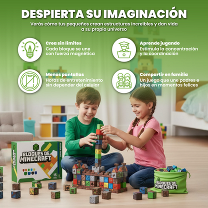 Bloques magnéticos de minecraft - Magnoblocks™
