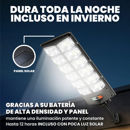 Foco con carga solar y sensor de movimiento - Holight™