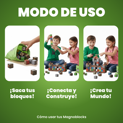 Bloques magnéticos de minecraft - Magnoblocks™