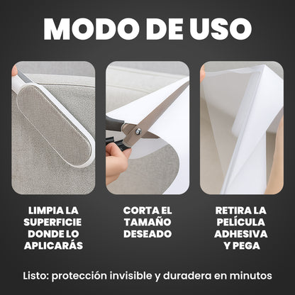 10 Protectores de sillones transparentes para rasguños - Cat Scratch™
